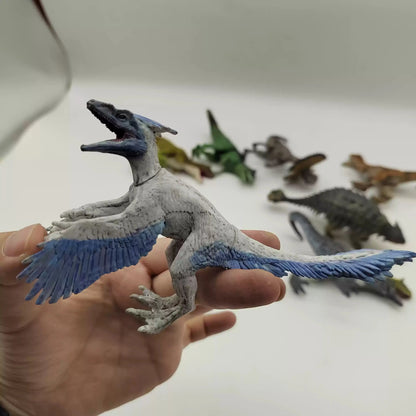 Mini Dinosaur Toy Set - Realistic T-Rex Pterodactyl Movable Animal Model for Kids in Stock