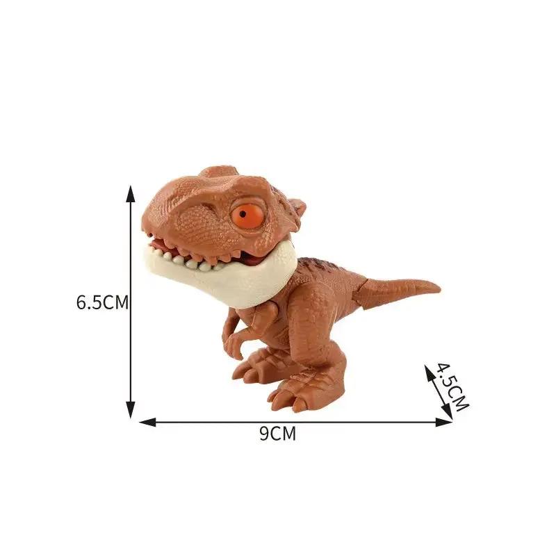 Jurassic Finger Biting Dinosaur Model Toys for Boys Triceratops Tyrannosaurus Ankylosaurus Tricky Interactive Animals Dino Toy