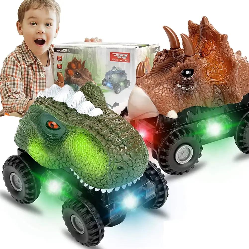 Dinosaur Toy for Kids Car Tyrannosaurus Rex Electric Universal Boy Toy Dinosaur Interactive Games Animal Dinosaur Model Car Gift