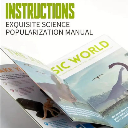 Dinosaur Habitat Experiment Set With,Encourages Creativity,Dinosaur Models to Develop Hands-On Skills,Jurassic Dinosaur Toys Set