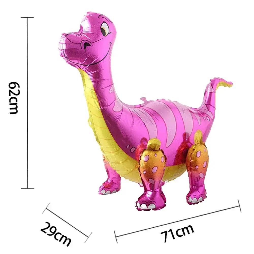 3D Standing Large Foil Dinosaur Tyrannosaurus Balloons Kids Dinosaur Birthday Party Decoration Inflatable Safari Favors Supplies