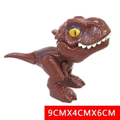 Jurassic Finger Biting Dinosaur Model Toys for Boys Triceratops Tyrannosaurus Ankylosaurus Tricky Interactive Animals Dino Toy
