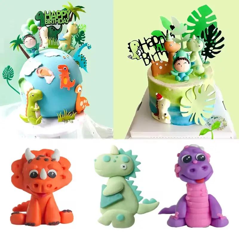 Dinosaur Cake Topper Birthday Decor Roar Dinosaur Birthday Party Cake Decor Baby Shower Gift Kids Cake Dessert Baking Decorating