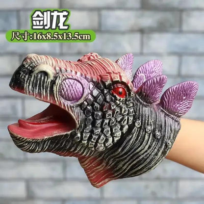 2025 Hand Puppets Dinosaur Head Model Toy Dinosaur World Animal Model Action Figures Collection Toy for Kids Soft Toy Gifts