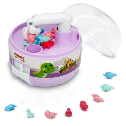 Kids Mini Gacha Machine Catching Dinosaur Machine Clamping Doll Parent Child Interactive Toy