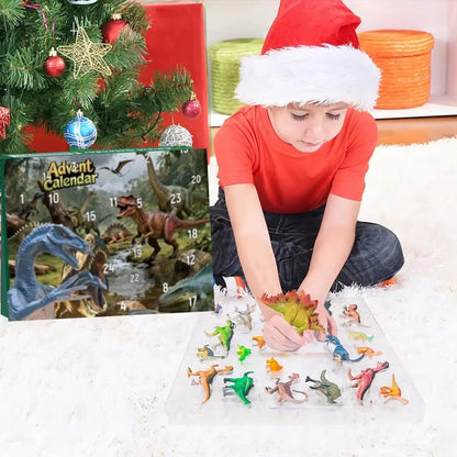 Advent Calendars 2025 Kids Dinosaur Toys 24 Days Countdown Christmas Advent Calendars Dino Figurine Xmas Gift for Boy Girl Teens