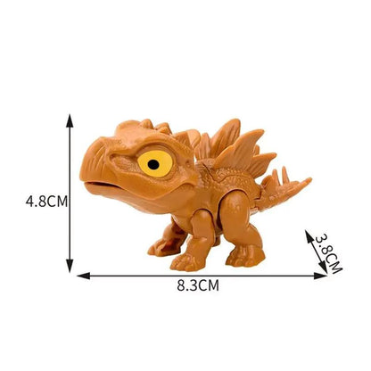 Jurassic Finger Biting Dinosaur Model Toys for Boys Triceratops Tyrannosaurus Ankylosaurus Tricky Interactive Animals Dino Toy
