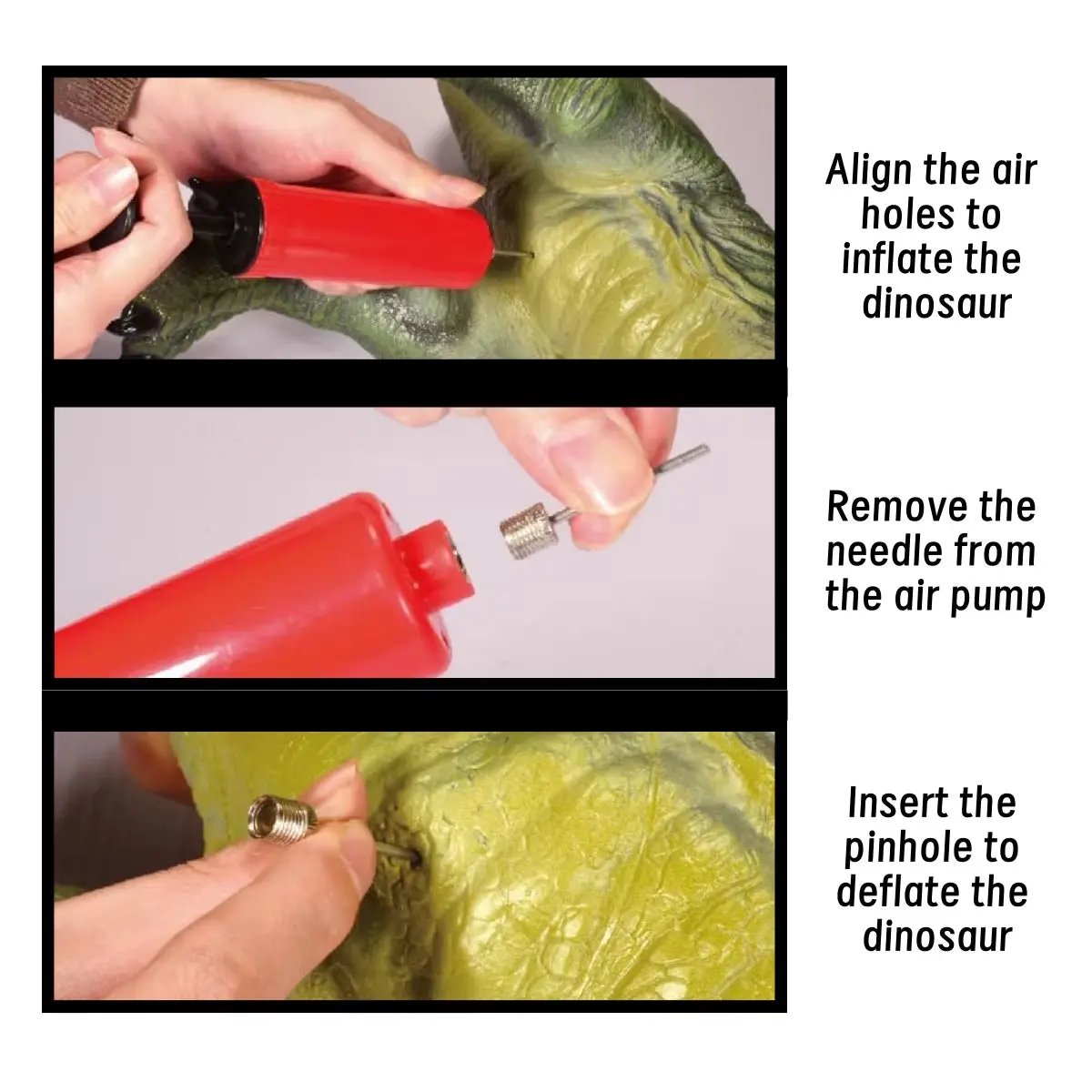 Large Inflateable Dinosaur,Birthday Party Decoration, Dinosaur Gift for Boys&Girls Ages3-5,Educational Prehistoric Learning Play