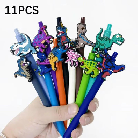 11/22PCS Ancient Dinosaur Series Ballpoint Pen, Student Writing Signature Pen, Suitable for Study and Office.