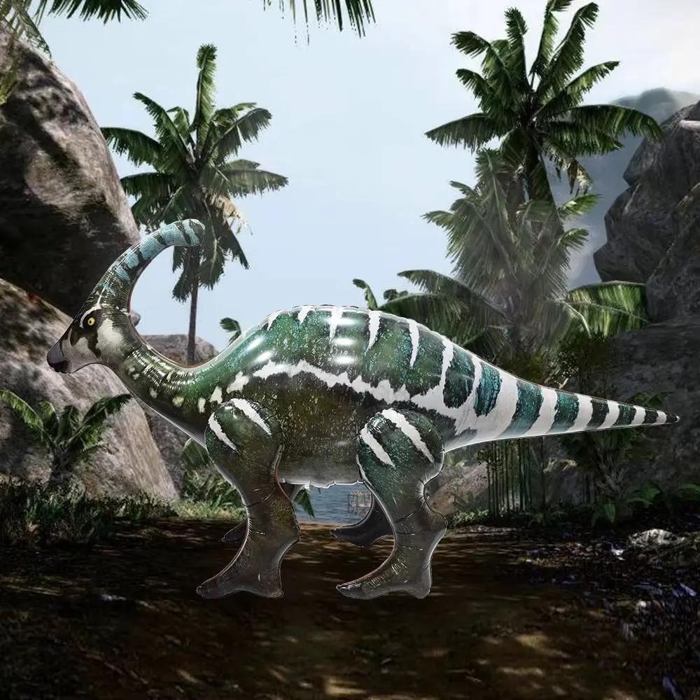 3D Large Walking Dinosaur Foil Balloons Jungle Animal Boys Birthday Party Decors Jurassic Standind Dragon Kids Toys Air Globos