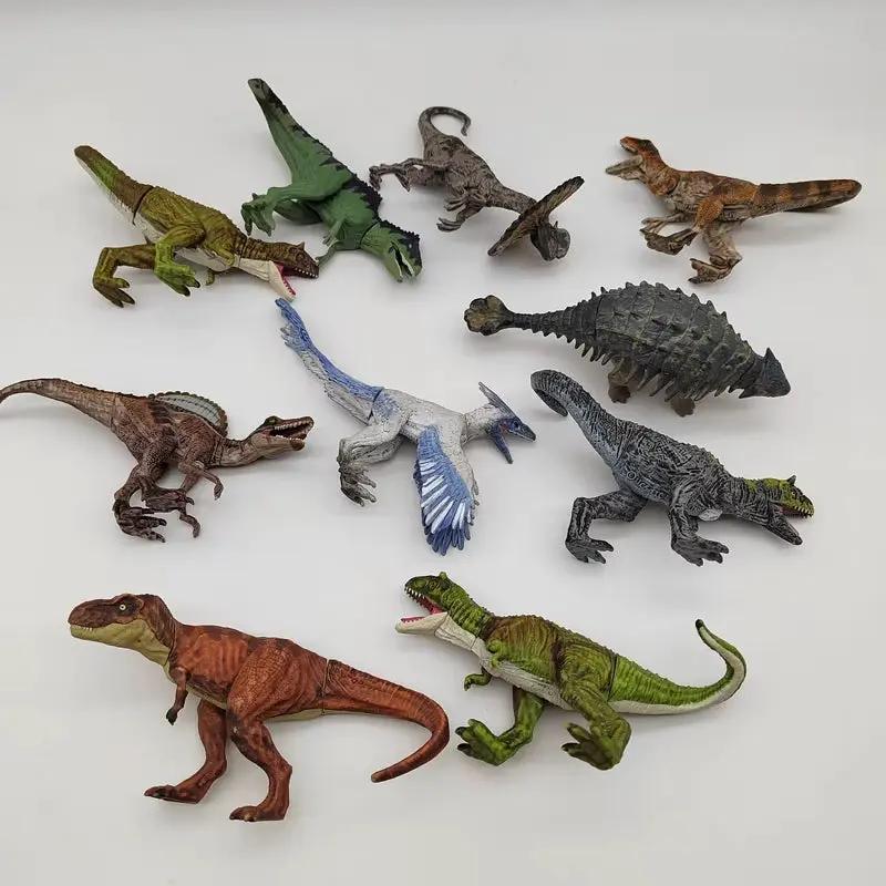 Mini Dinosaur Toy Set - Realistic T-Rex Pterodactyl Movable Animal Model for Kids in Stock