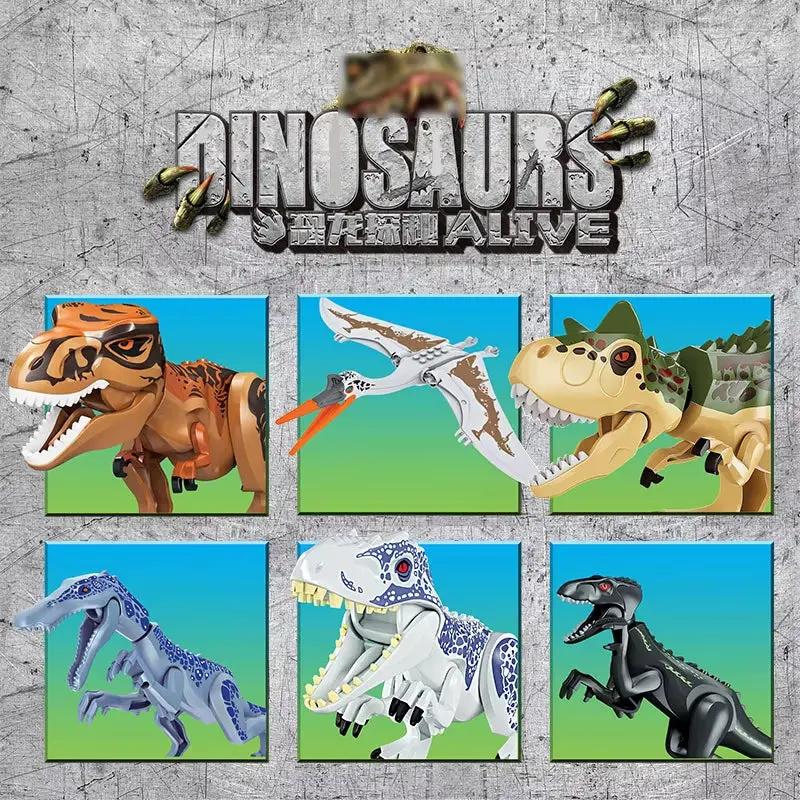 FC3726 Dinosaur Series Airplane Escape from Wind God Pterosaur /FC3727 Dinosaur Brawl 6 Puzzle Building Blocks Toys and Gifts