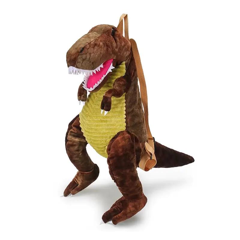 Plush T-Rex Backpack for Kids Dinosaur Bag for Kids with Adjustable Straps Dinosaur Costume Accessories for Boys and Girls