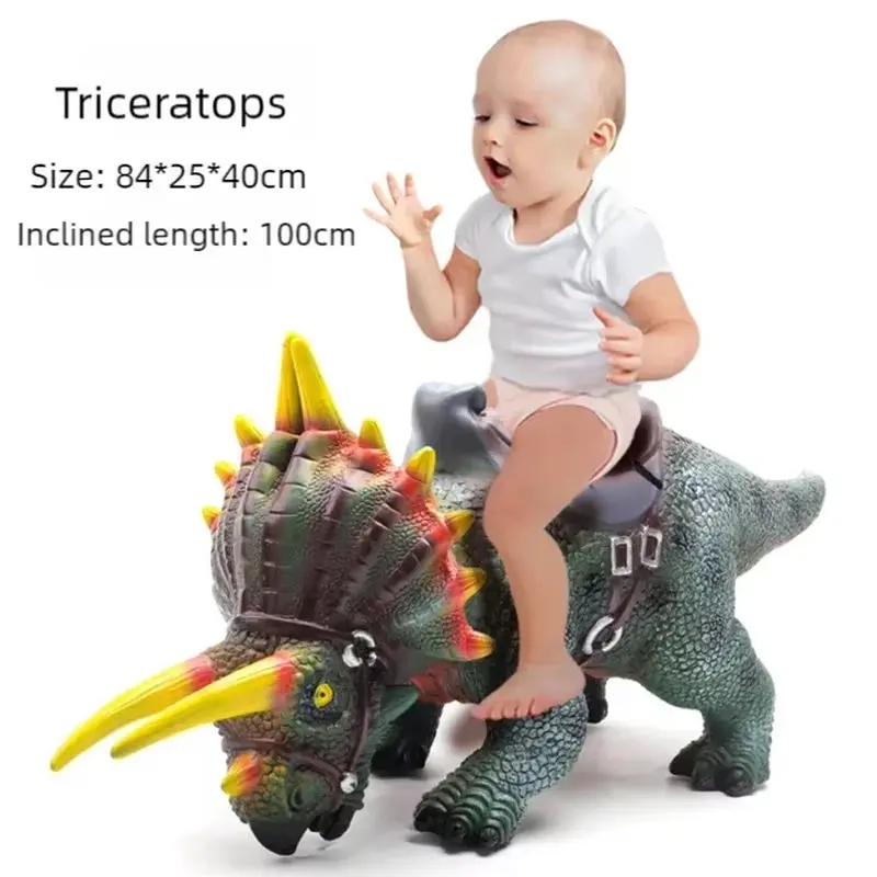 Large Soft Puppets Dinosaur Model Toys Big Mount 4-Years T-Rex Brachiosaurus Jurass Park Dinosaur Worlds Toy for Kids Boys Gifts