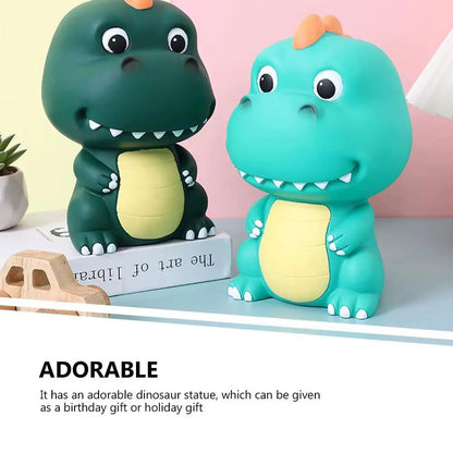 Dinosaur Shape Enamel Piggy Bank Creative Cartoon Animal Saving Jar Money Coin Bank Home Decoration Storage Box Christmas Gifts