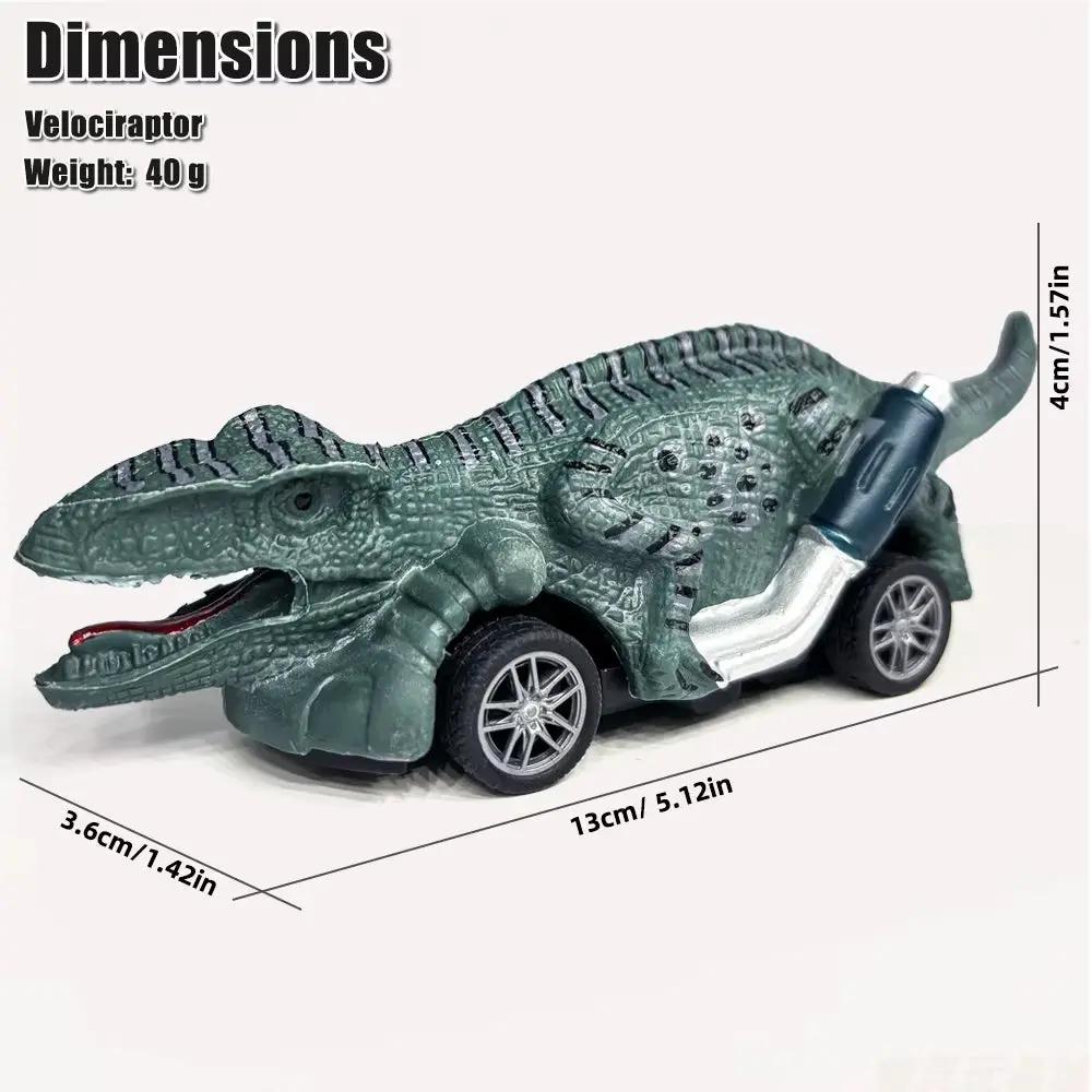 6- Pack ABS Dinosaur Revolving Toy Cars: Unbeatable Durability, Batteryless Design, and Soft - Rubber, Drop - Proof Build! Ide