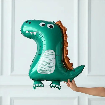 Large 4D Walking Dinosaur Balloons Jurassic Dinosaur Party Supplies Kids Birthdays Decorations Jungle Dragon Foil Globos Toys