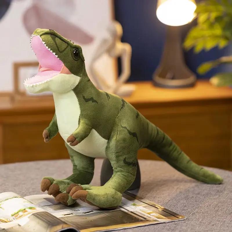 30-40Cm Simulation Dinosaur Plush Toy Stuffed Animal Triceratops/Tyrannosaurus Rex/Snake Necked Dragon Soft Doll Children'S Gift