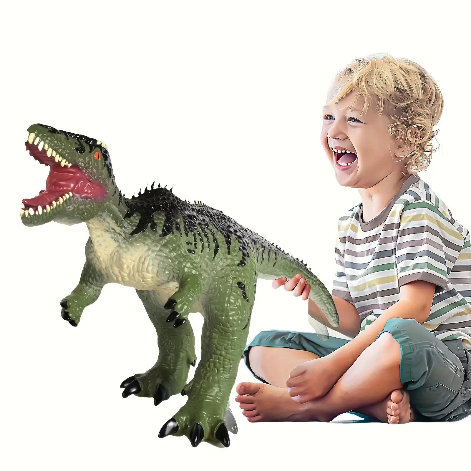 Large Inflateable Dinosaur,Birthday Party Decoration, Dinosaur Gift for Boys&Girls Ages3-5,Educational Prehistoric Learning Play
