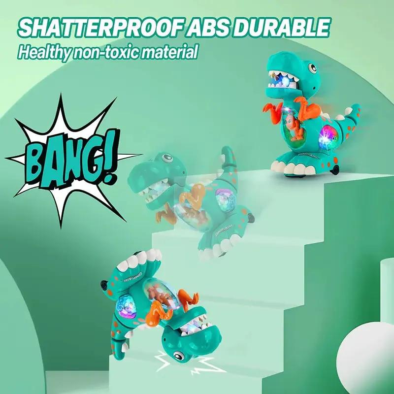 Dinosaur Toys Baby Toys Light up Musical Crawlingtummy Time Montessori Sensory Interactive Electric Toys for Kids Birthday Gifts