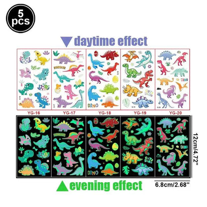 Dinosaur Party Goodie Bags Fillers Tattoo Keychain Rubber Slap Bracelet Dino Ring Kids Dinosaur Birthday Party Supplies Gift Toy