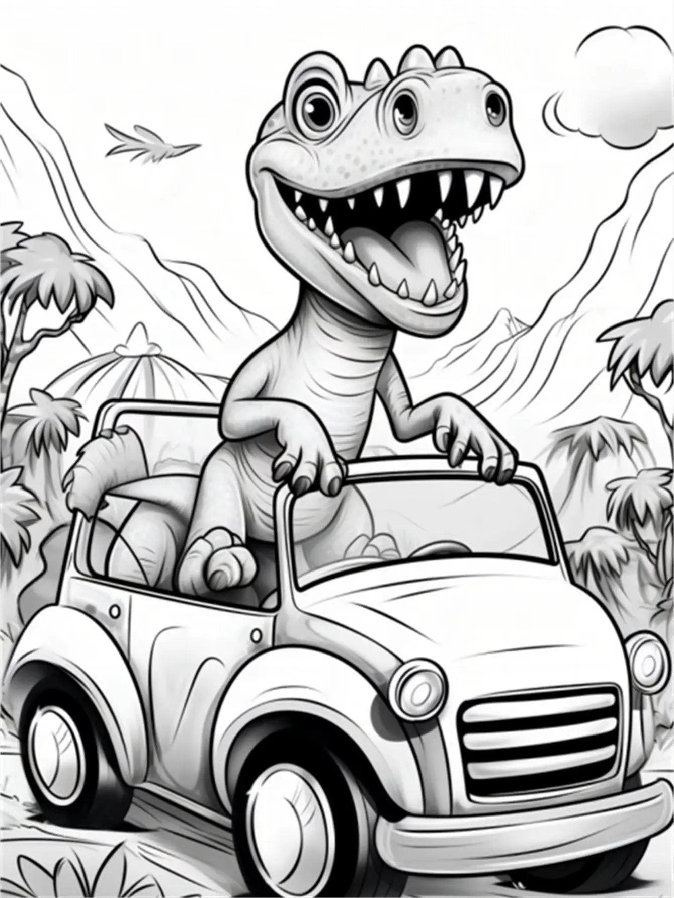 1Pc DINOSAUR Art Coloring Book Original Upgraded Paper Thickened 25 Pages Coloring Books Gift for Holiday Birthday Christmas