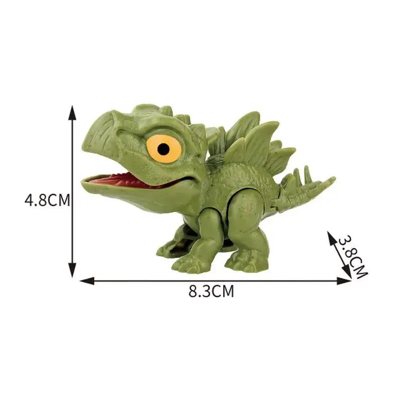 Jurassic Finger Biting Dinosaur Model Toys for Boys Triceratops Tyrannosaurus Ankylosaurus Tricky Interactive Animals Dino Toy