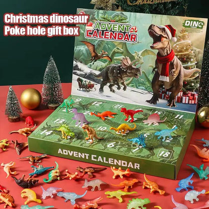 Advent Calendar 2025 Dinosaur Toys 24 Days Countdown Calendar to Christmas Surprise Toys Set with Different Dinosaur Figurine Gi