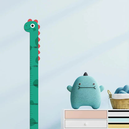 Cute Cartoon Height Sticker Unicorn Dinosaur Giraffe Wall Height Measuring Ruler Stickers for Kids Room Kindergarten Decor