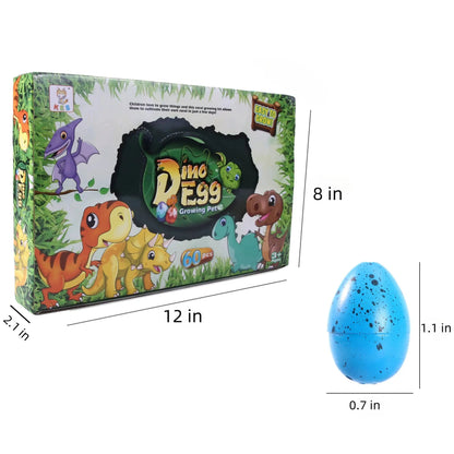 60Pcs Magic Dinosaur Eggs Hatching in Water Growing Dinosaur Egg Animal Breeding Educational Toys for Children Kids Gifts