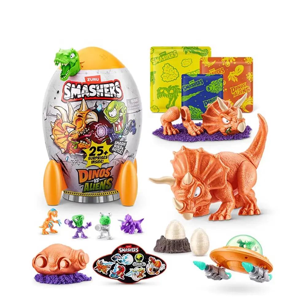 Smashers Dinosaur War Alien Rocket Launcher Blind Box Tyrannosaurus Rex Boy Assembly Toy