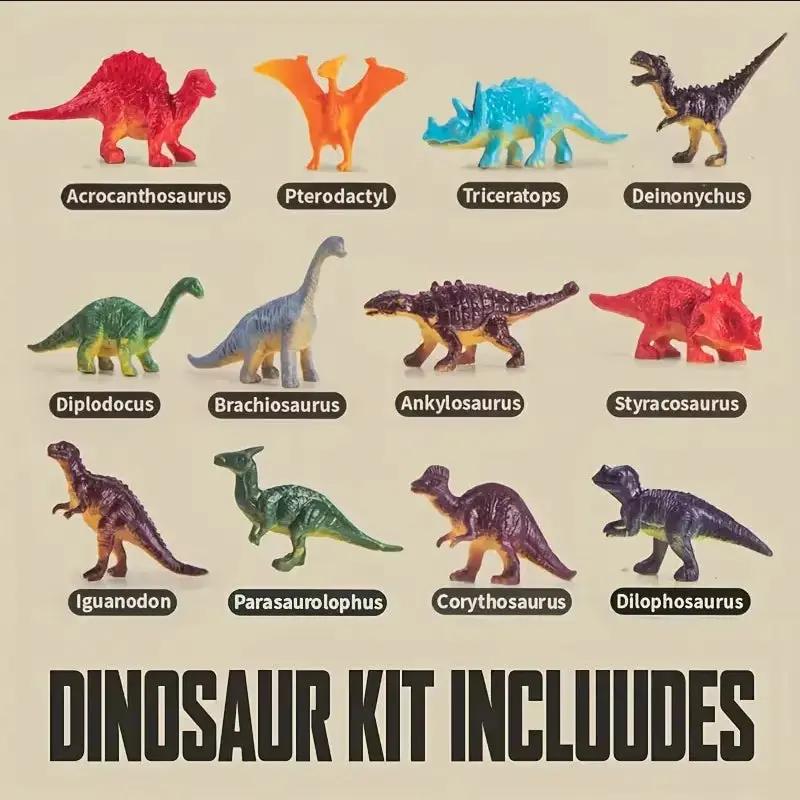 Dinosaur Habitat Experiment Set With,Encourages Creativity,Dinosaur Models to Develop Hands-On Skills,Jurassic Dinosaur Toys Set