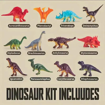 Dinosaur Habitat Experiment Set With,Encourages Creativity,Dinosaur Models to Develop Hands-On Skills,Jurassic Dinosaur Toys Set