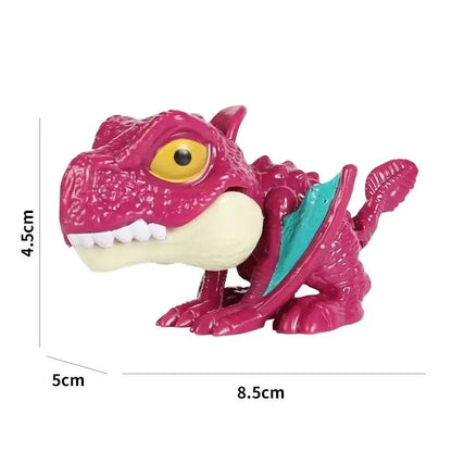 Jurassic Finger Biting Dinosaur Model Toys for Boys Triceratops Tyrannosaurus Ankylosaurus Tricky Interactive Animals Dino Toy