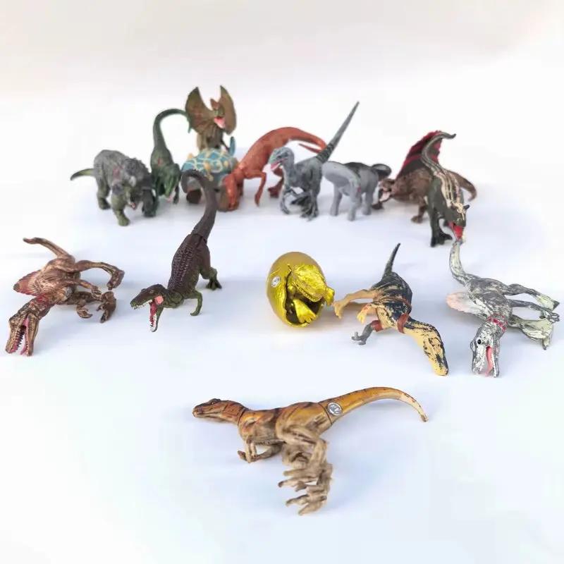 Original Assembly 5-9Cm in My Pocket Dinosaur Dino Triceratops Velociraptor Pterodactyl Figure Model Collection Toy Gift for Kid