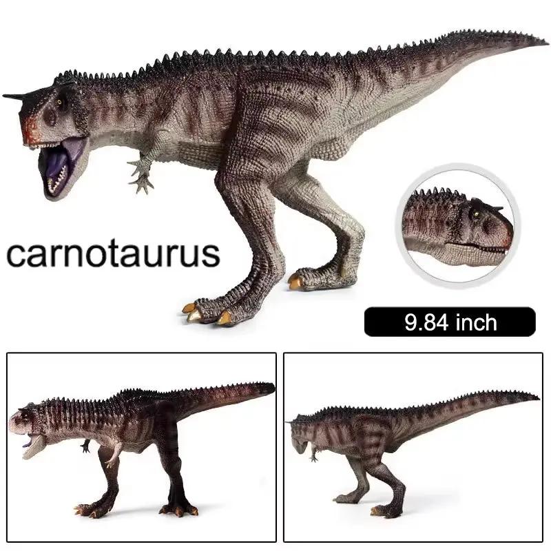Carnotaurus Dinosaur Toys with Moveable Jaw, , Birthday Cake Topper, Family Party Gifts for Kids Age 4 Years & Up