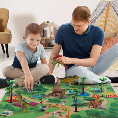 Simulated Dinosaur Toy Set Animal Solid Model Dinosaur Children'S World Educational Toys Dinosaur World Game Puzzle Toy Gifts