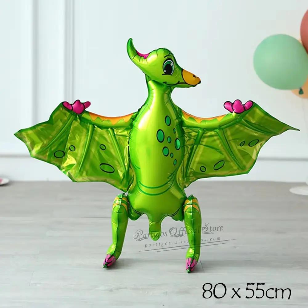 Large 4D Walking Dinosaur Balloons Jurassic Dinosaur Party Supplies Kids Birthdays Decorations Jungle Dragon Foil Globos Toys