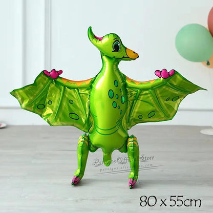 Large 4D Walking Dinosaur Balloons Jurassic Dinosaur Party Supplies Kids Birthdays Decorations Jungle Dragon Foil Globos Toys
