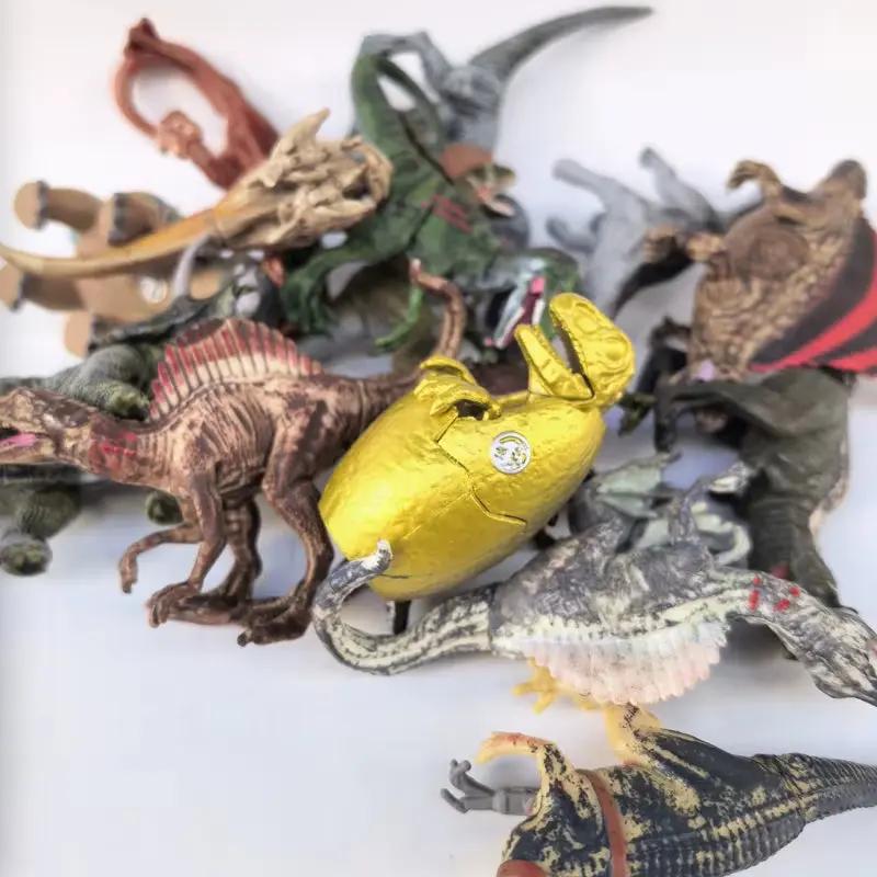 Original Assembly 5-9Cm in My Pocket Dinosaur Dino Triceratops Velociraptor Pterodactyl Figure Model Collection Toy Gift for Kid
