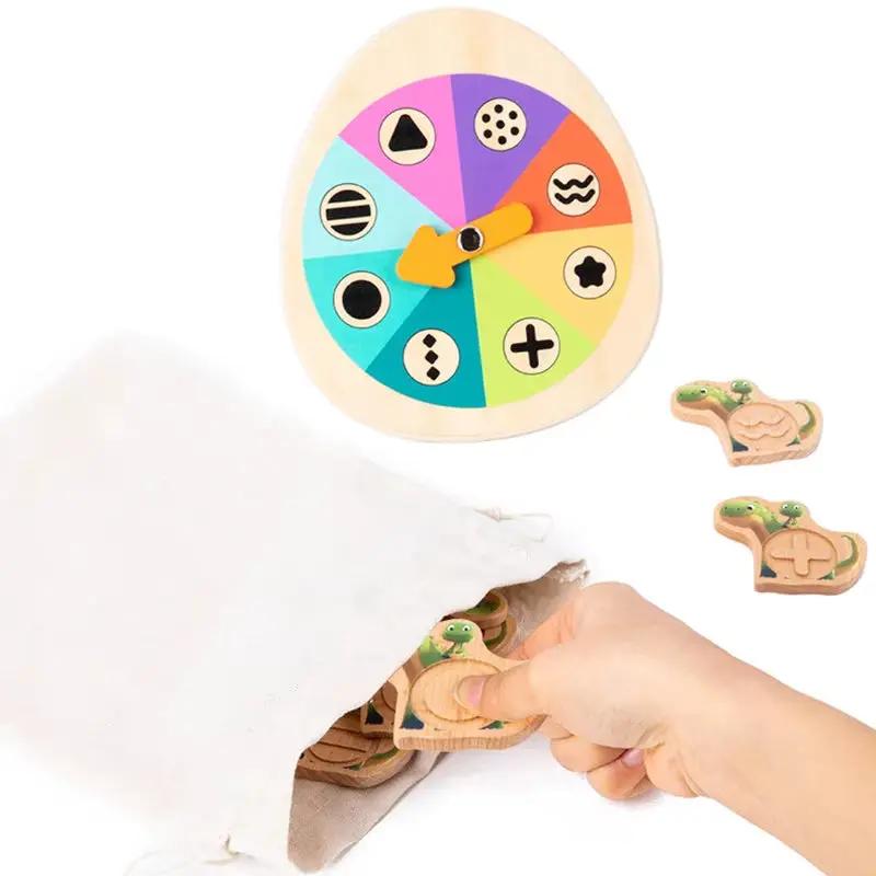 Kids Tactile Sensory Montessori Toys Fine Motor Matching Games Wooden Toys Shape Texture Training Toys for Teaching Autism Aids