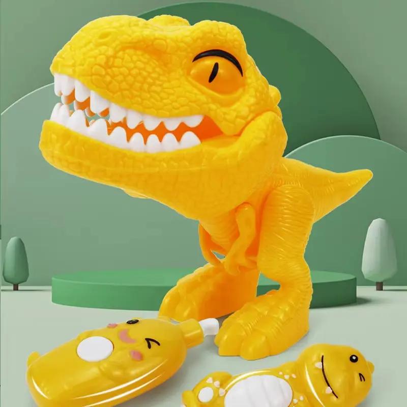Dinosaur Teeth Pretend Doctors Teaching Aids Role Montessori Educational Cartoon Simulation Game Kids Intelligence Toys Gifts