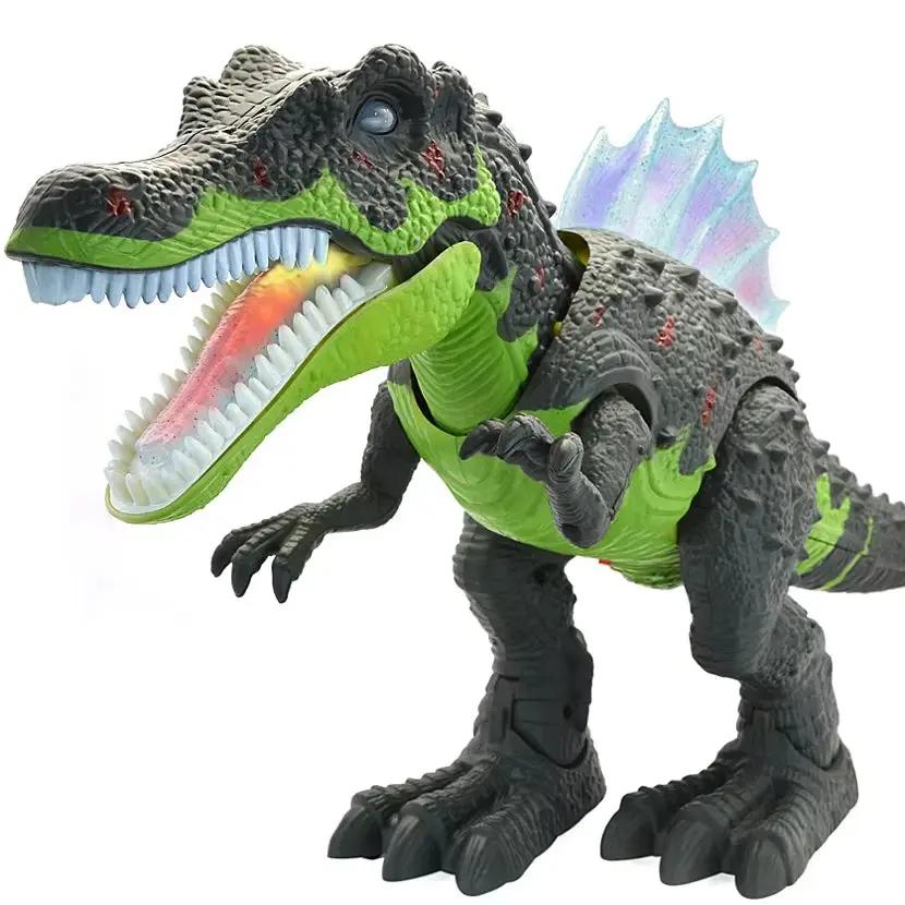 Electric Walking Dinosaur Toy with Ledsound Jurass Park World Dinosaur Robot Tyrannosaurus Rex Electronic Pet Toys for Boys Kid
