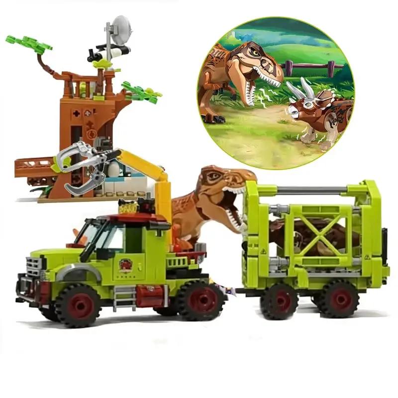 Jurassic Dinosaurs World Animal Park Blocks Building Brick Dinosaur Figures City Dino Robot Dinosaurios Toys for Children Gifts