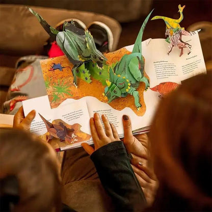 3D Encyclopedia Prehistorica Dinosaurs Folding -Up Interest Dinosaur Picture Book Science Popularization Children'S Gifts