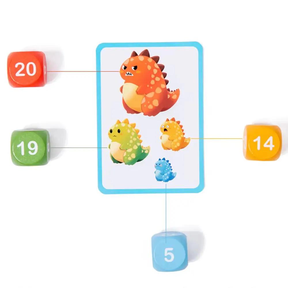 Wood Animal Joy Race Games Board Dinosaur Colorful Montessori Cognitive Ability Toy Educational Montessori