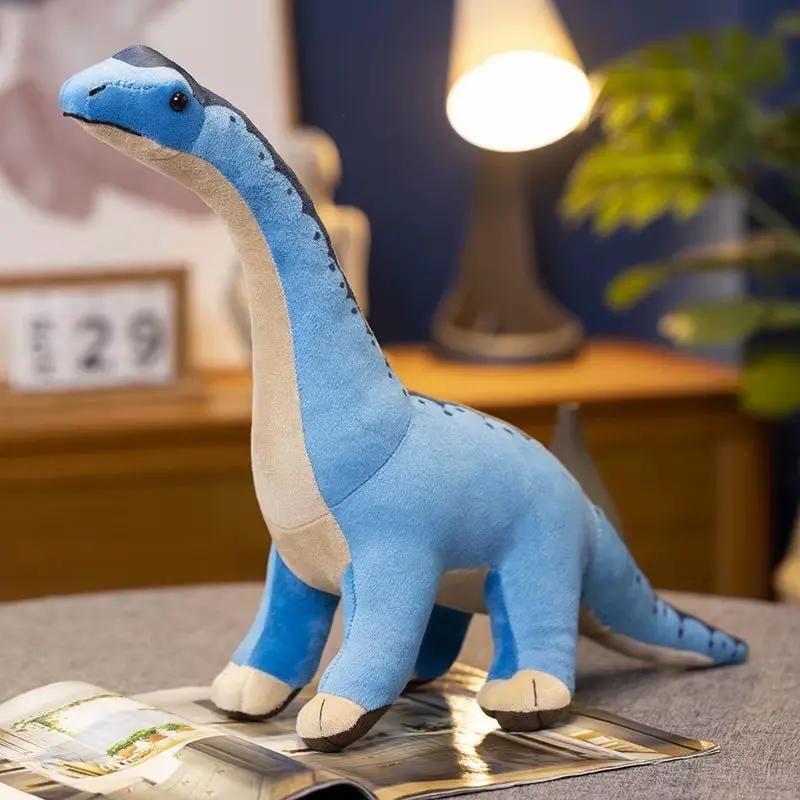 30-40Cm Simulation Dinosaur Plush Toy Stuffed Animal Triceratops/Tyrannosaurus Rex/Snake Necked Dragon Soft Doll Children'S Gift