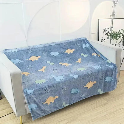 Dinosaur Adventure Blanket: Embrace the Fun Design, Ultra-Soft Fabric, and Cozy Vibes for Your Child'S Playful Home Decor