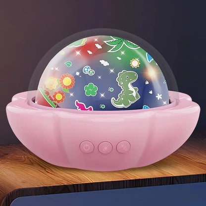 Kid Projector Night Light Dinosaur Nightlight Projector for Children Early Learning Toy Interactive LED Projection Lamp for Home