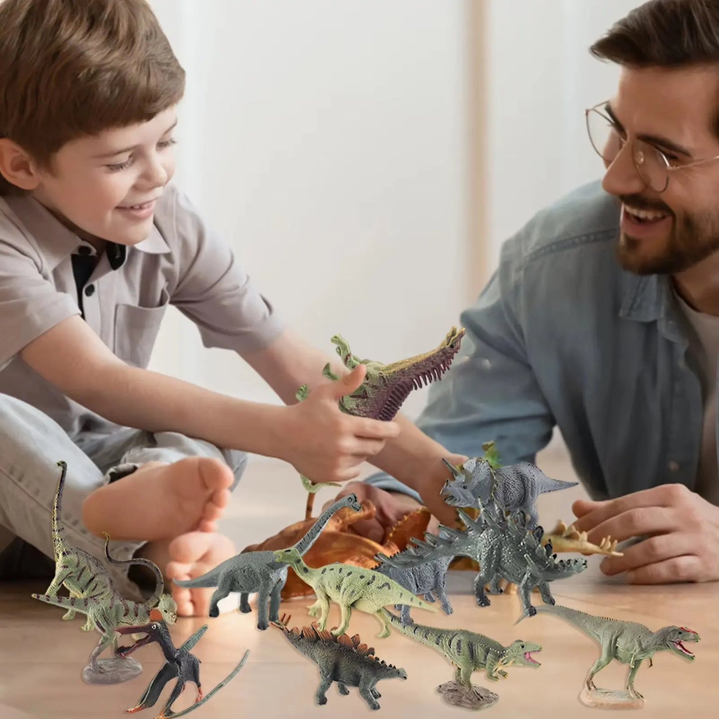 Mini Dinosaur Toys Model 12Pcs Children'S Educational Toys Cute Simulation Animal Small Figures for Boy Gift for Kids Toys